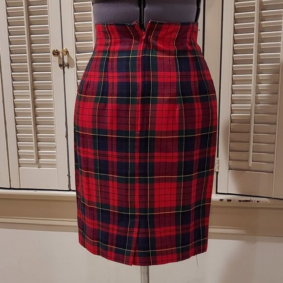 Vintage Plaid A-line Skirt by B*E*S*T American Clothing Co. Size XS - Picture 3 of 4